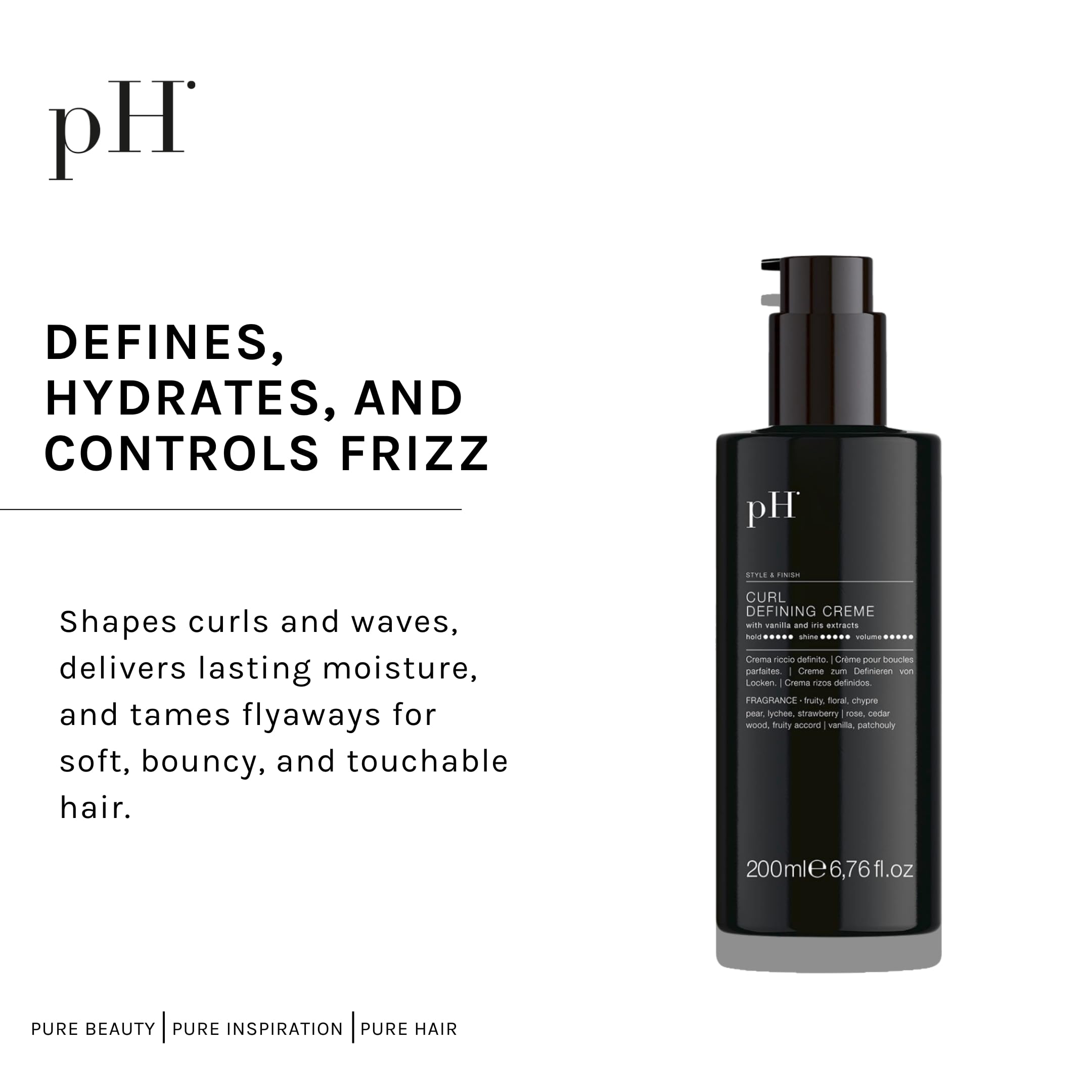 Amazon.com: pH PURE HAIR Curl Defining Cream for Natural Curls