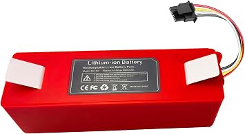 6800mAh Li-ion Battery Replace for Xiaomi Roborock S7 S6 S5 S50 Max/MaxV/MaxV Ultra/Pure Mi Robot Vacuum Cleaner Spare Battery, for Roborock Q5 Q7 Pro/Max+ Mijia 1st and 2nd Generation Battery