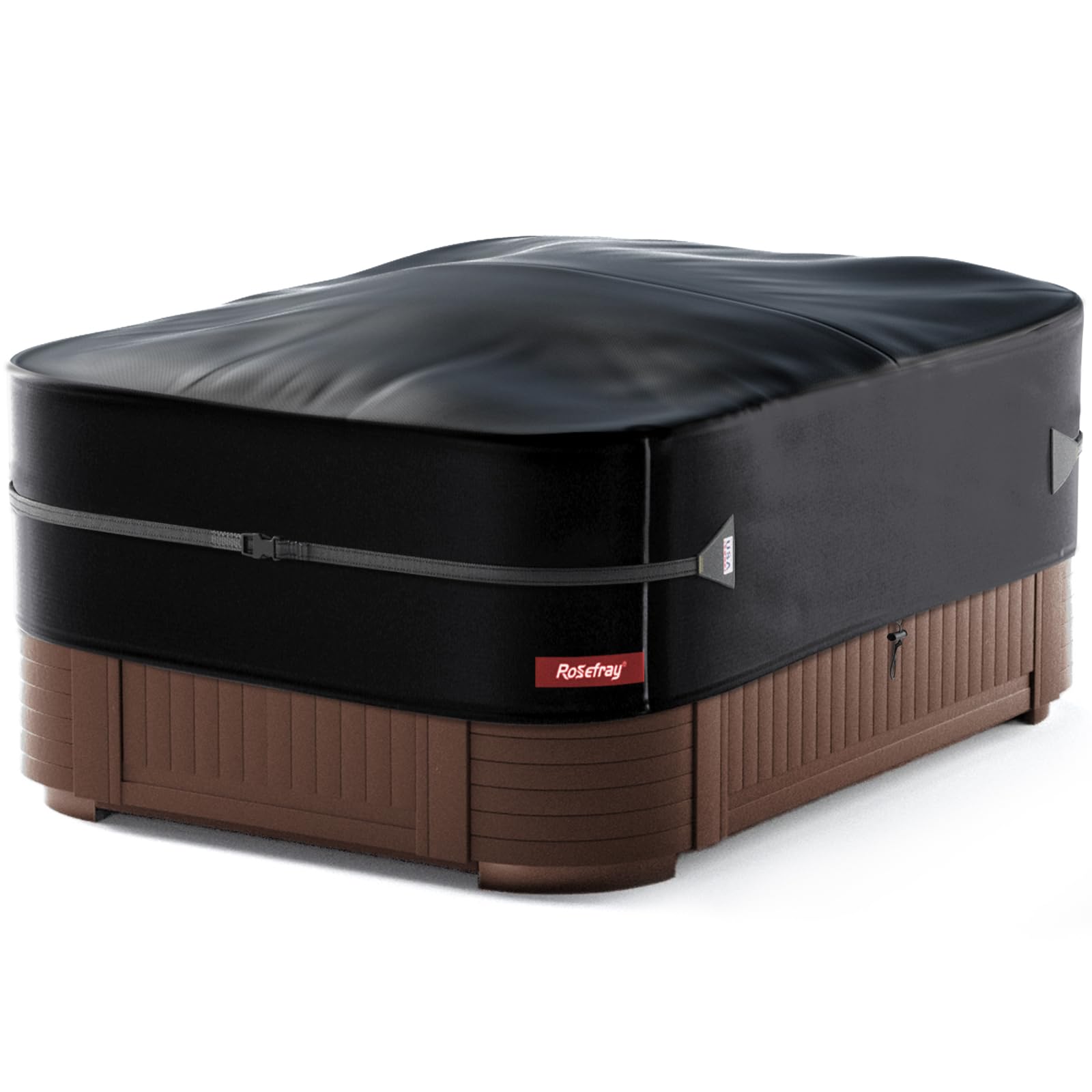 Housse De Protection Jacuzzi Carré 210D - Imperméable, Anti-poussière, Avec Cordon De Serrage - Taille 193x193x51cm