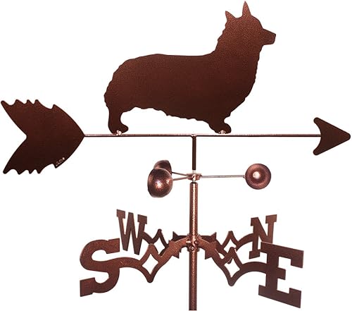 Galés Pemborke Corgi (montaje en jardín) Veleta