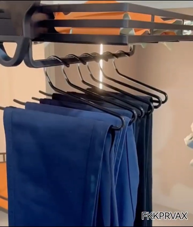 Pull Out Valet Rod For Pants Pull Out - Adjustable Telescopic Pant Rack ...