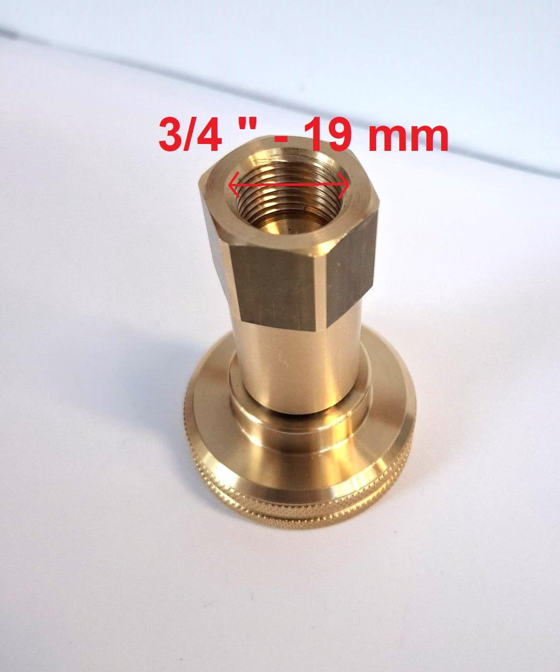 Adaptateur de réservoir LPG DISH 3/4" 21,8 mm filetage à droite pour bouteilles GasBank double valve