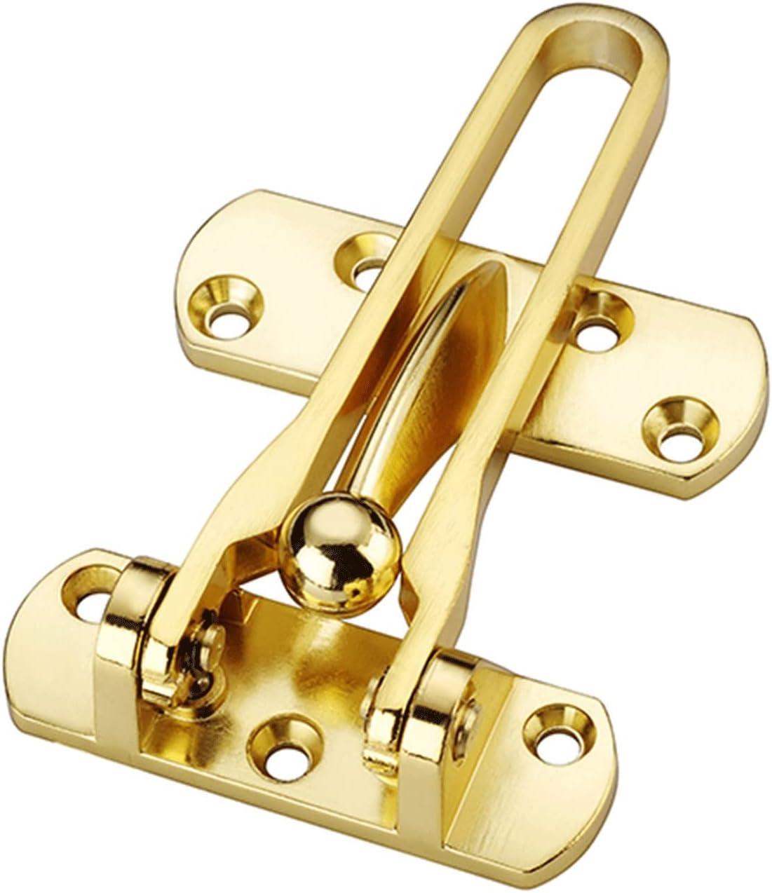 Chain Lock Safety Door Bolt Home Anti-Theft Door Door Door Buckle Lock Chain Stainless Steel Anti-Lock Buckle(Silver)