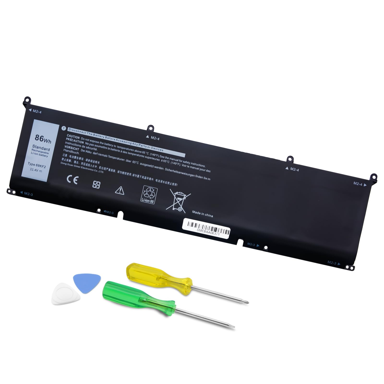 Batterie 69KF2 pour Dell XPS 15 9520 haute performance stable durable - 6