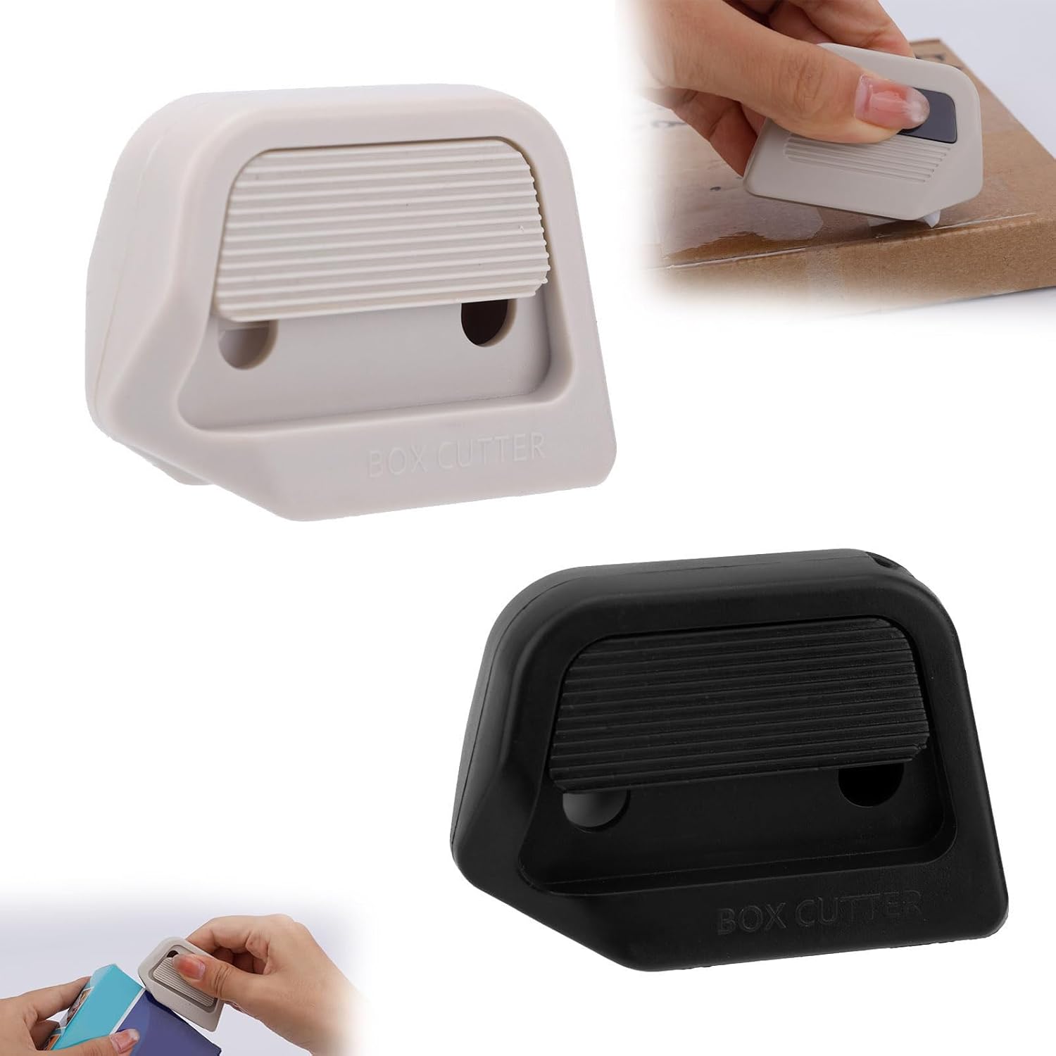 2 Pcs Box Cutter Retractable, 2025 New Magnetic Box Cutter, Multi Purpose Mini Boxs Cutter Retractable, Rust-Proof Blade&ABS Handle Compact Portable for Opening Packages/Express