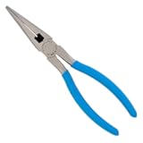 317 8-Inch Long Nose Plier with Side Cutter &vert; Needle Nose Pliers with Knife and Anvil - Style Side Cutter &vert; Crosshatch Jaw Forged from High Carbon Steel for Maximum Grip on Materials &vert; Specially Coated for Rust Prevention &vert; Comfort Grips &comma; Blue