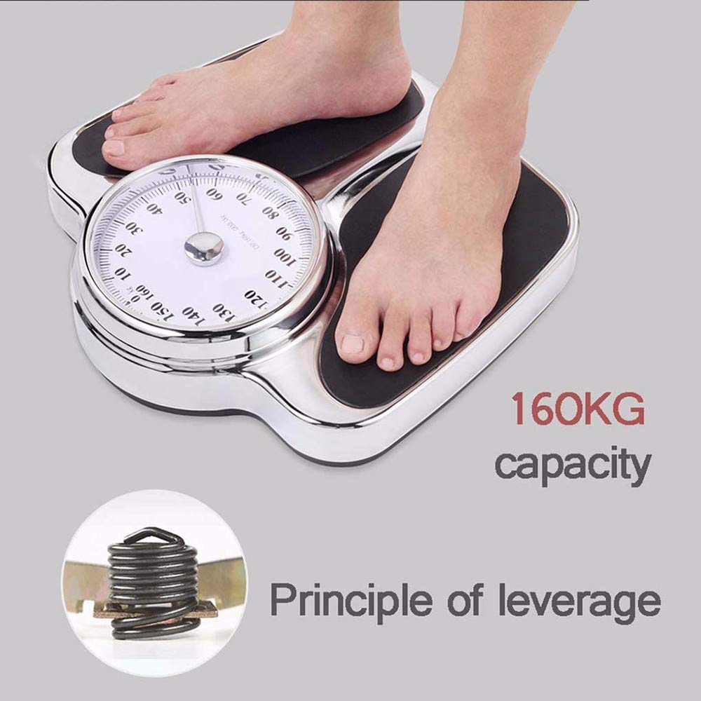 Mecánico Escalas de Baño, BáScula de BañO MecáNica, MedicióN de PrecisióN, Escala de Dial de Gran TamañO, Adecuado para BañO, Gimnasio, Hotep