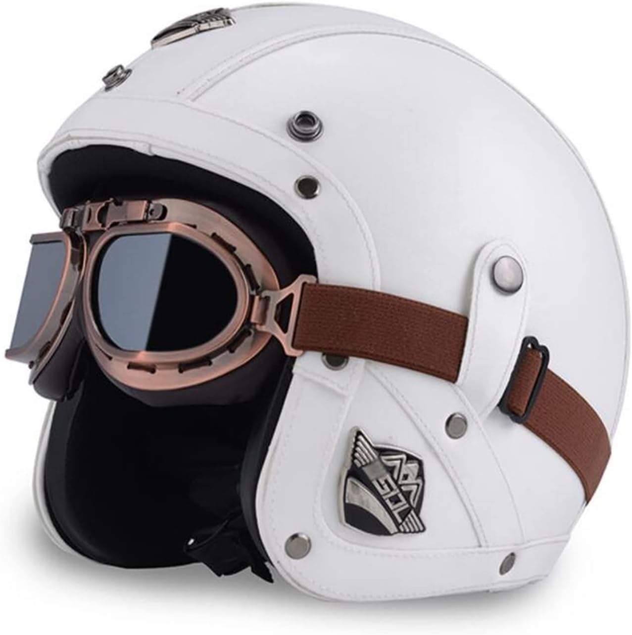 レトロなドイツのハーフヘルメットオートバイレザーヘルメット男性用および女性用オートバイスクーターモップヘルメット Dotはチョッパークルーザースタイルのビンテージオートバイヘルメット 54 63cm に承認されました 売買 レトロなドイツのハーフヘルメットオートバイレザーヘルメット男性用および女性用オートバイスクーターモップヘルメット Dotはチョッパークルーザースタイルのビンテージオートバイヘルメット 54 63cm に承認されました 売買