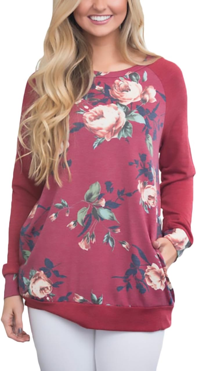 Maglia Donna Manica Lunga In Cotone - Girocollo Sexy, Top Elegante, Jersey Morbido, Basic