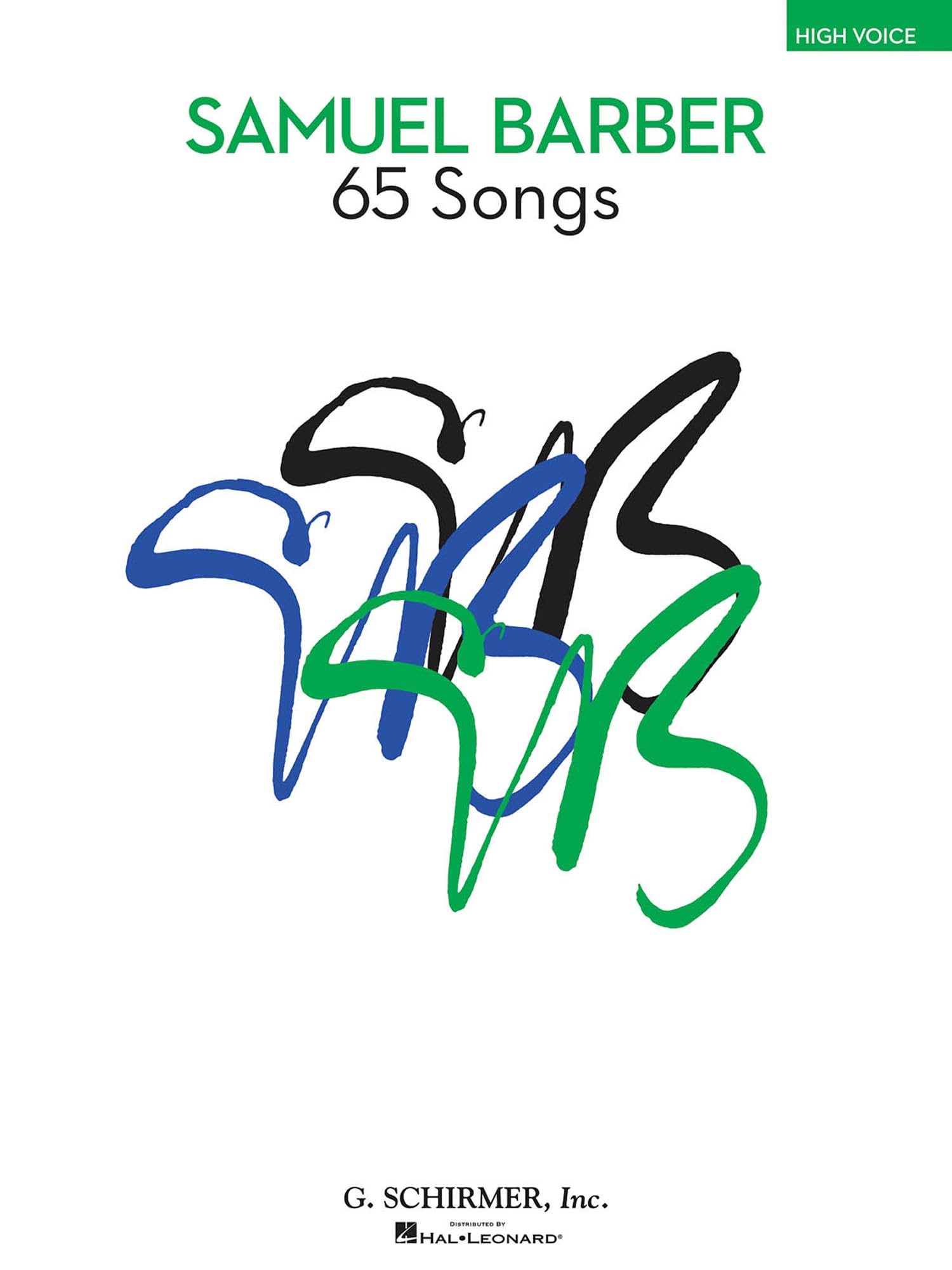 Samuel Barber 65 Songs For Hight Voice Book