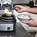 Elite Platinum EWMST Adjustable Temp Dishwasher-Safe Oval Ceramic Pots, Lid Rests, 3 x 2.5Qt Capacity, Stainless Steel