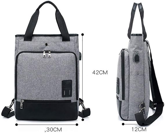 Gray Business Travel Laptop Backpack,Waterproof Briefcase Fit Laptop Computer Work School Rucksack for Womens and Mens