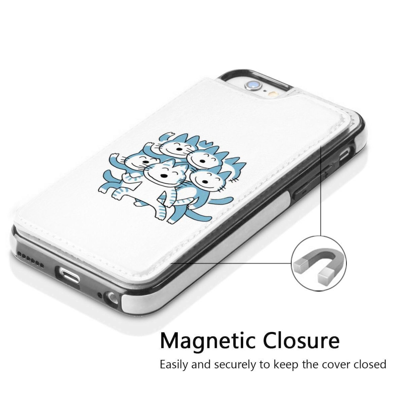 Amazon.co.jp: 11ぴきのねこ イラスト Iphone Se ケース 手帳型 第3