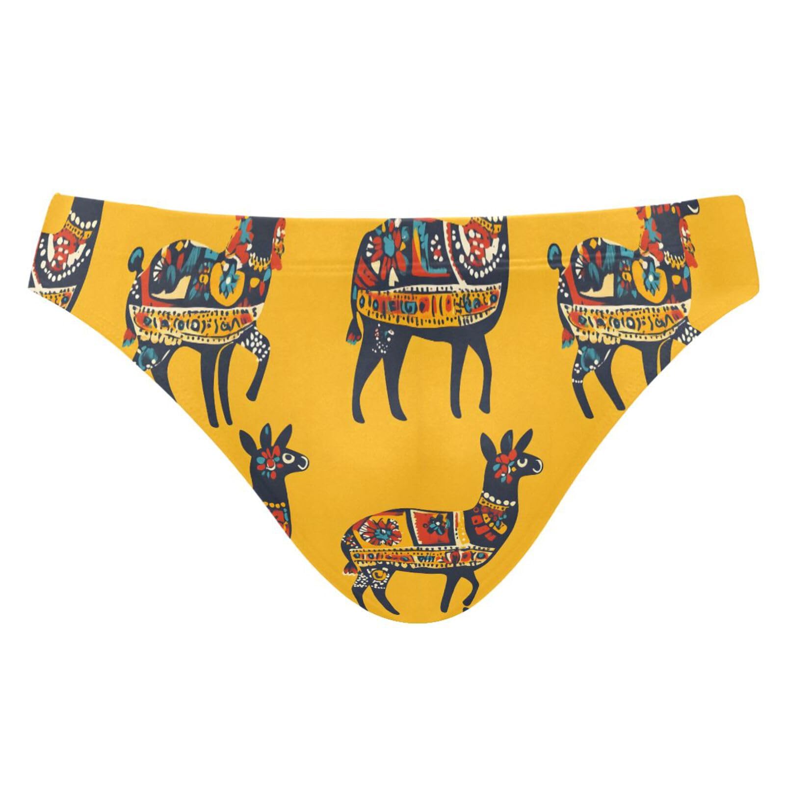 UMIRIKO Men's Cute Alpaca Swimsuit Bikini Swimwear XXL 202c0029