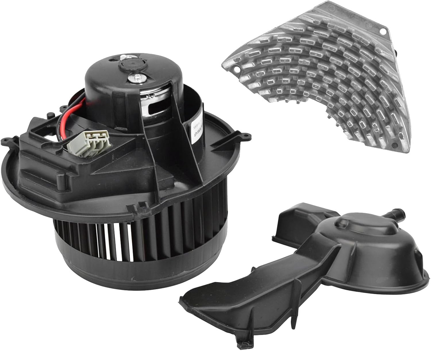 A/C AC Heater Blower Motor w/Fan & Resistor Kit Front Compatible with Volvo
