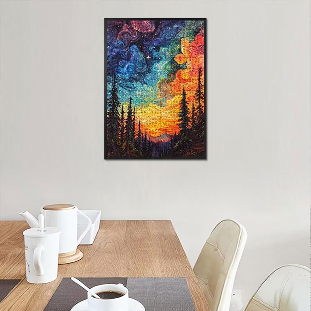 Puzzle 2000 elementów, fantasy las puzzle dla dorosłych 2000, drewniane puzzle, klasyczne gry edukacyjne, niemożliwe wyzwanie, rodzina gier, kreatywny prezent DX0YL1-773