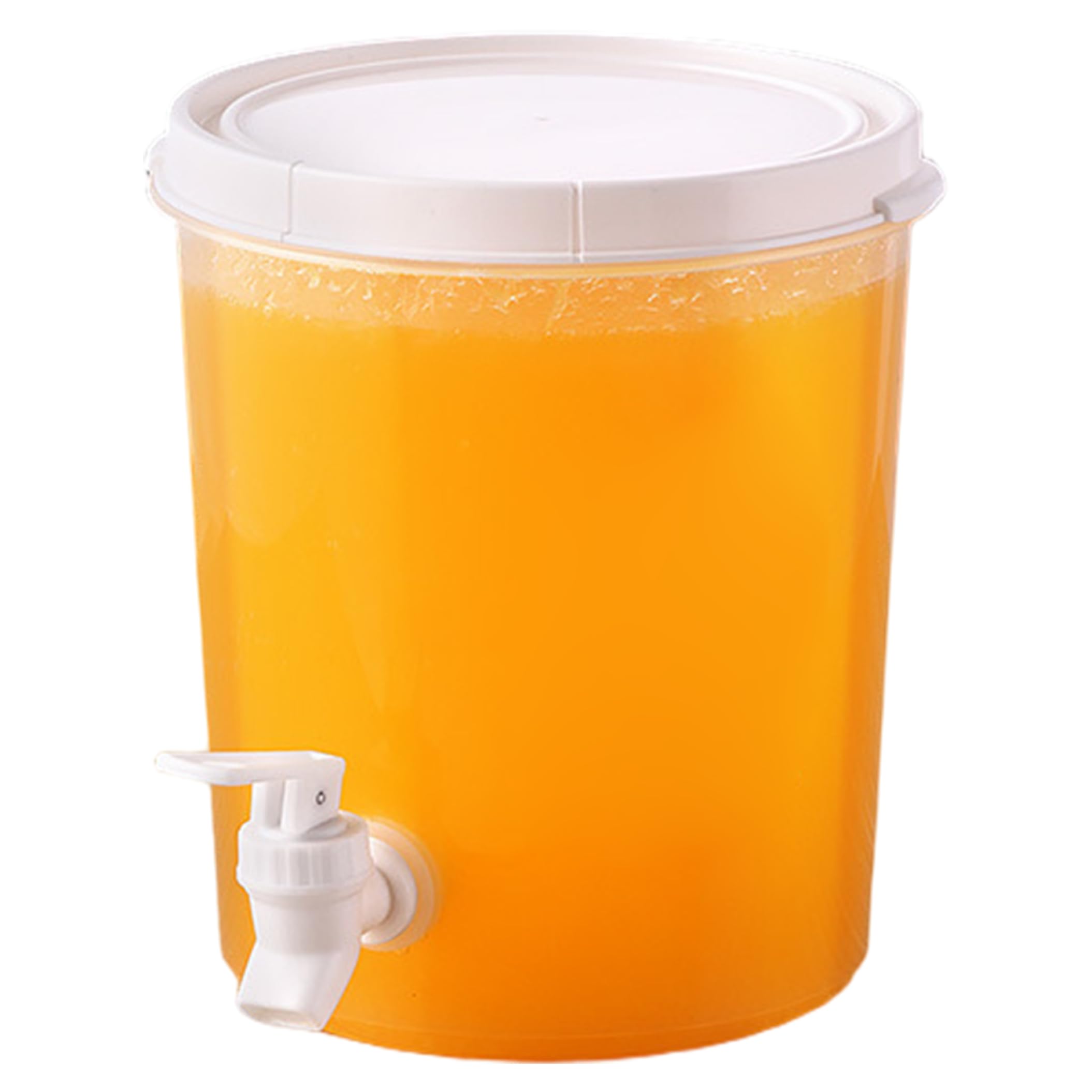 Ginwrek drink dispenser for fridge Fridge Water Dispenser, Drink With Leak-free Spout, Food-grade Pp Beverage Container For, Parties, 3.5l, Transparent & White