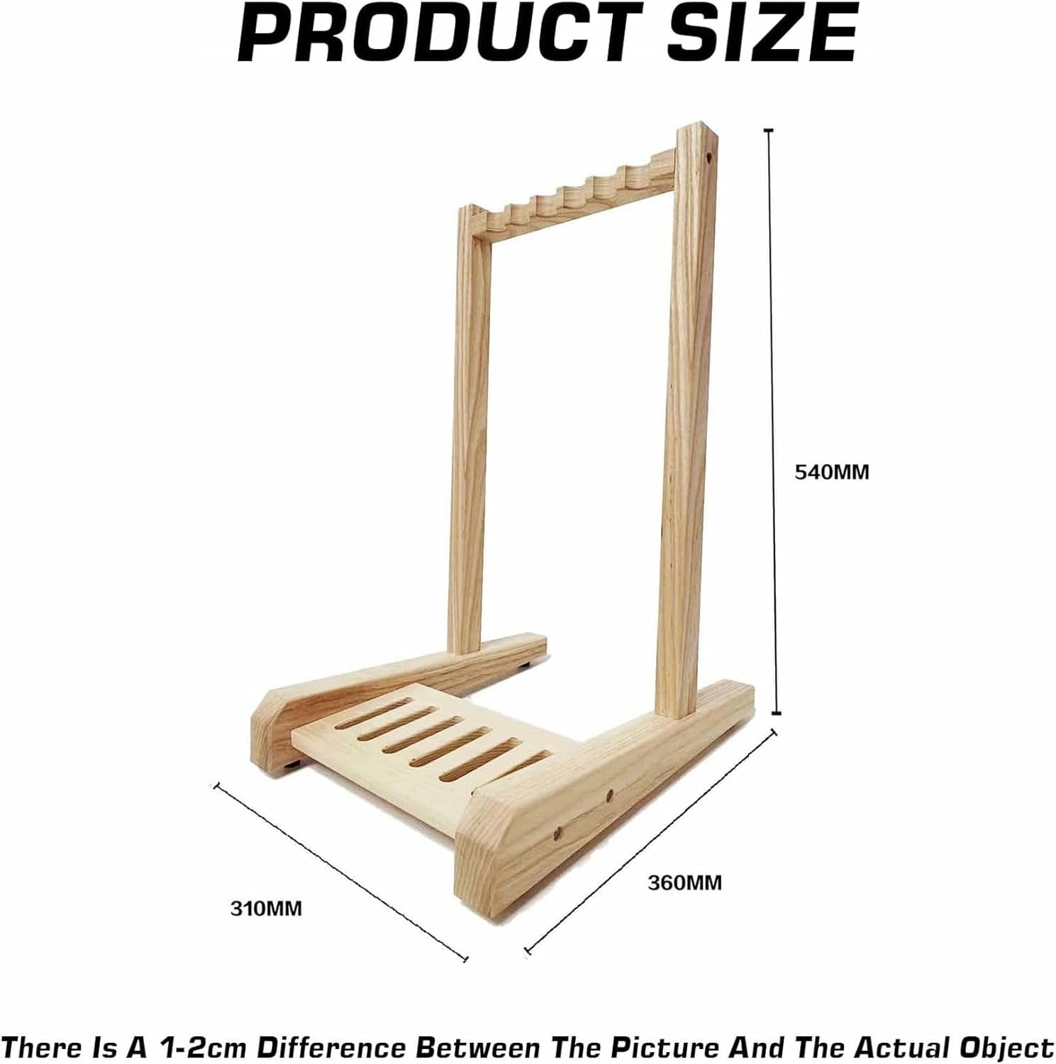 Wood Badminton Racket Storage Rack,Tennis Racket Display Rack, Sports Racquet Display Stand, Holds 6-12 Rackets, for Gymnasium Tennis Club