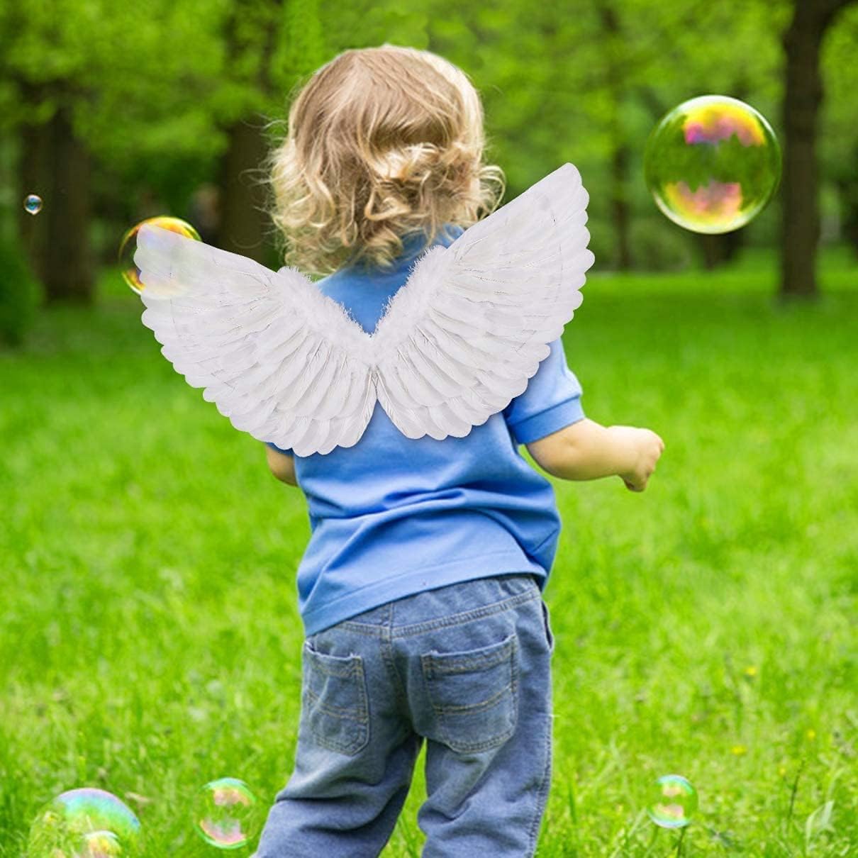 Miniatura 5 de Alas de ángel y halo para adultos alas de ángel para fiestas infantiles Halloween Navidad