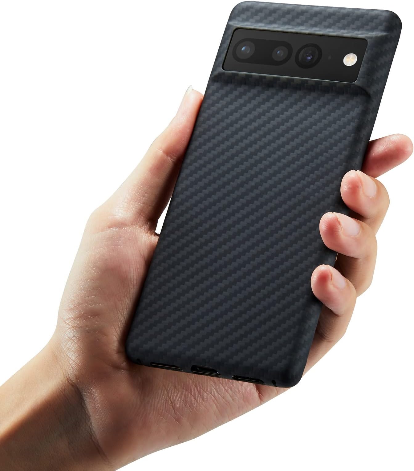 Compatible with Google Pixel 7 Pro Case, Ultra Slim and Light Aramid Carbon Fiber Bumper (for Pixel 7 pro)