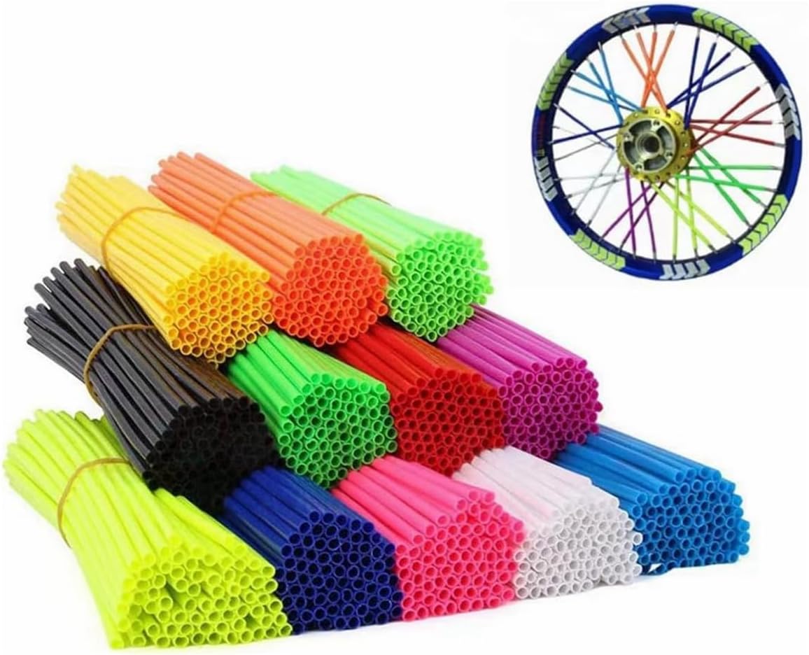 144 Cubiertas para Radios de Bicicleta Multicolor 24 cm