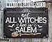 Lone Star Art Witch Halloween Decor - Not All Witches Live In Salem - Vintage Metal Sign - 8