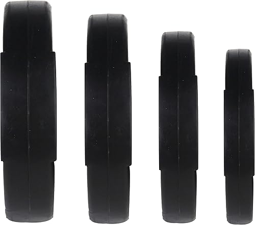 Miniatura 6 de Signature Fitness Placa de peso estándar de vinilo de 1 pulgada para entrenamiento de fuerza y levantamiento de pesas, pares o juegos