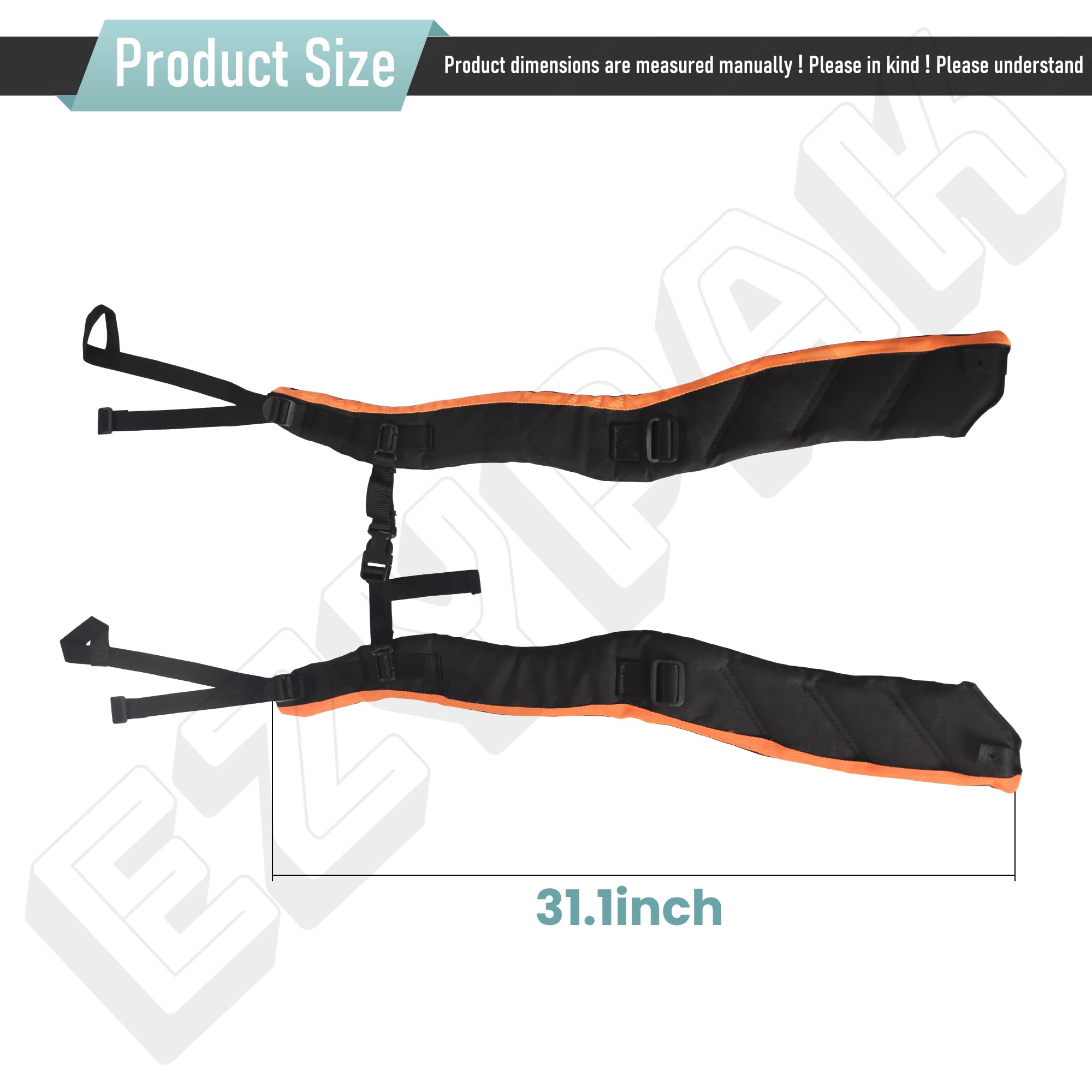 4283 710 9001 - Juego de correas de hombro de repuesto para soplador de mochila Stihl BR800 BR800x y 4283 710 9002