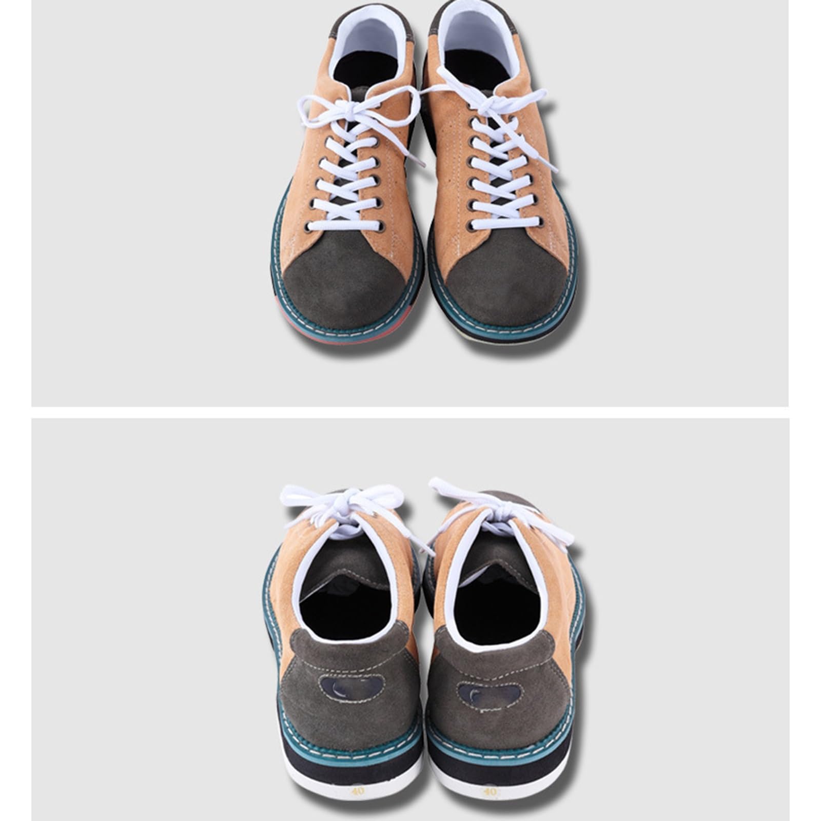 Bowlingschuhe Klassisch – Herren & Damen, Atmungsaktiv, Rutschfest, Mikrofaser, Für Rechts- & Linkshänder (Größe 10/8.5) Bowlingschuhe Klassisch – Herren & Damen, Atmungsaktiv, Rutschfest, Mikrofaser, Für Rechts- & Linkshänder (Größe 10/8.5)