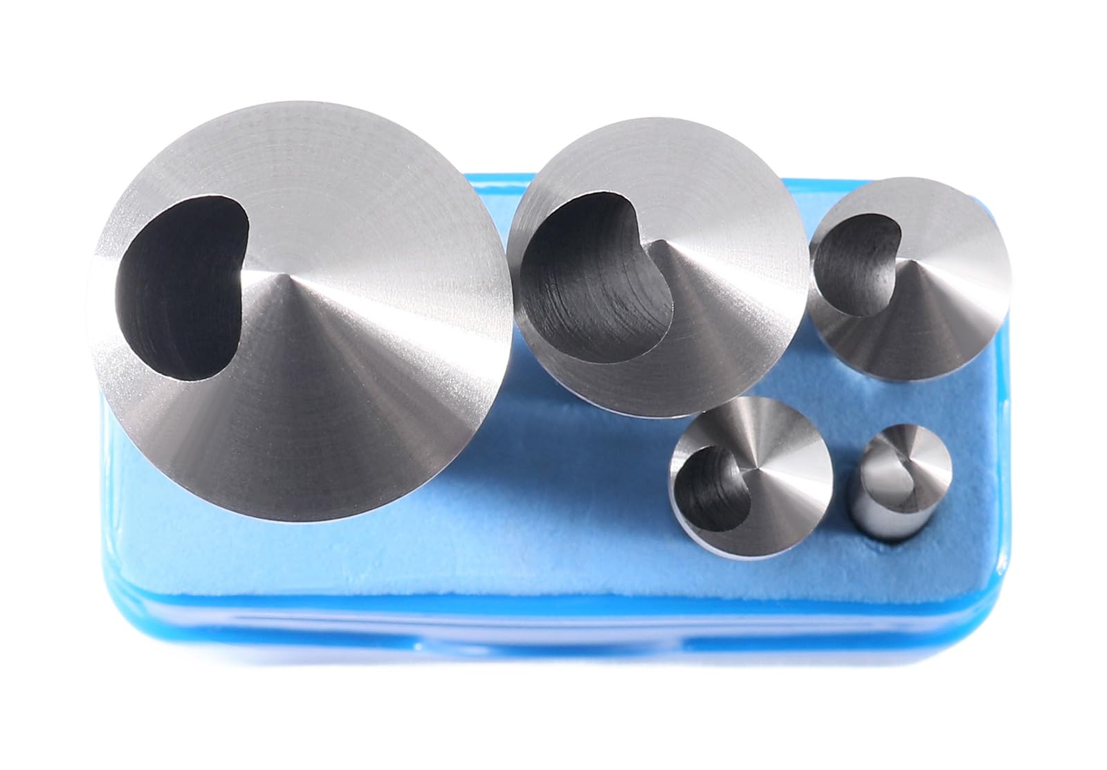 Accusize Industrial Tools Set di utensili per svasatura e sbavatura HSS, 90 gradi, 0 scanalature, 0206-0490, 5 pezzi