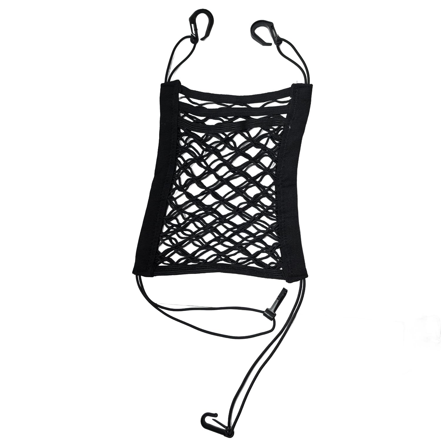 Hundegitter Auto | Hundenetz Auto | 3-Lagiger Organizer für Rücksitz – Multifunktionale Netz-Tasche – Sicherer Schutz für Haustiere & Gepäck