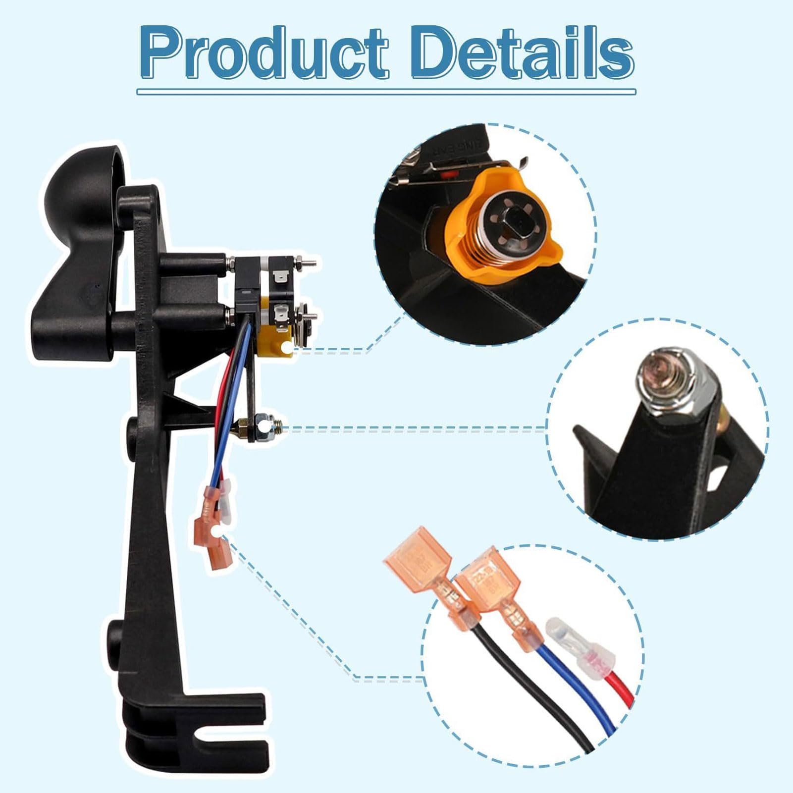 SUNGOOYUE Golf Cart Shifter Assembly, Switch Inversa in avanti Kit di Cambio Completo con Hardware per Club Auto DS 1992 e Oltre