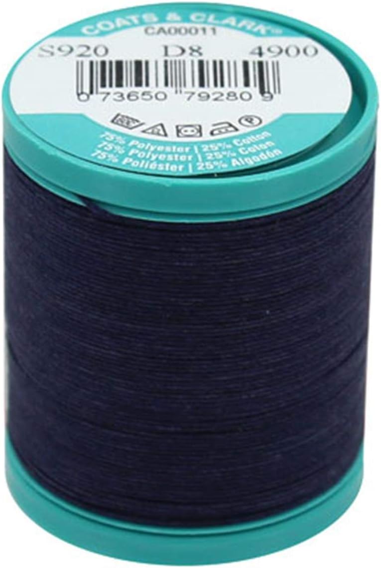 jbr1065 Dual Duty Plus Button Thread 50yds - Navy