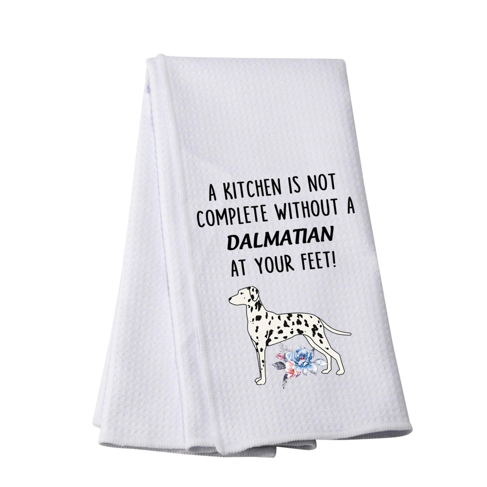 Toalla dálmata textil para una cocina bonita inspirada en perros