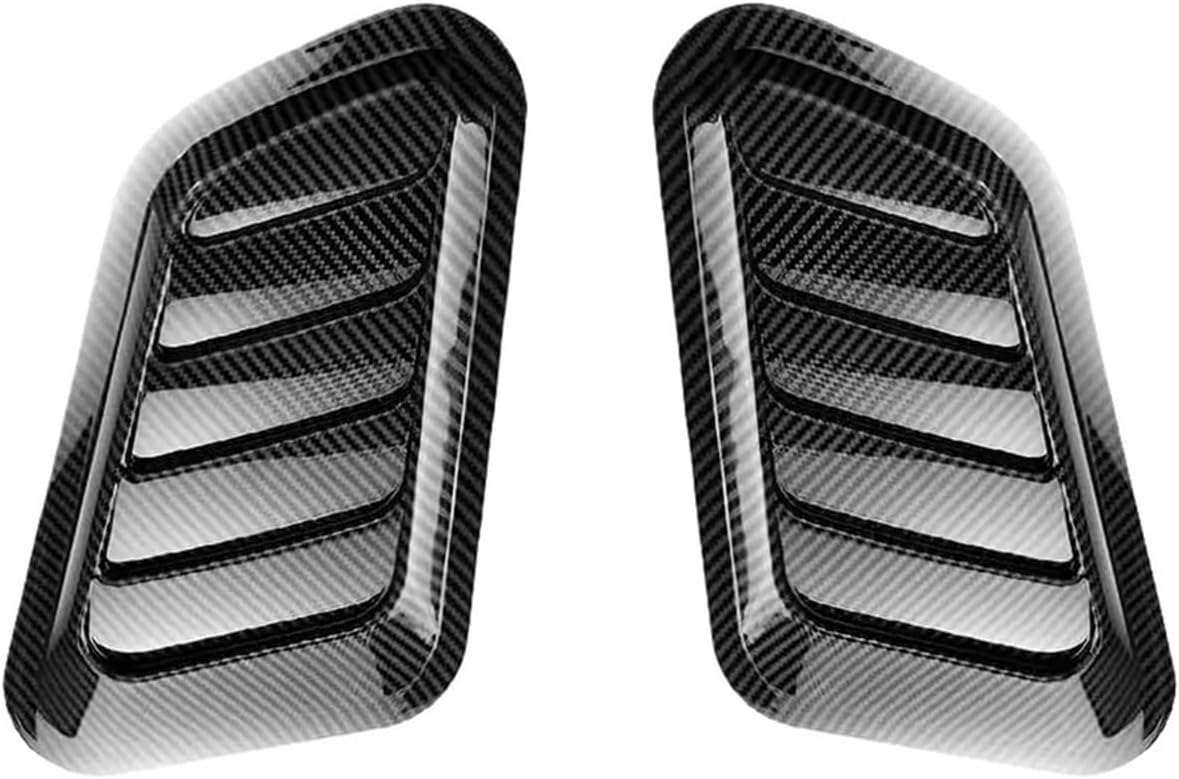 Car Hood Vents 2PCS Bonnet Vent Air Intake Trim Cover Compatible With Engine Scoop Exterior Decor Compatible With SUV Truck Car Modification(Black)