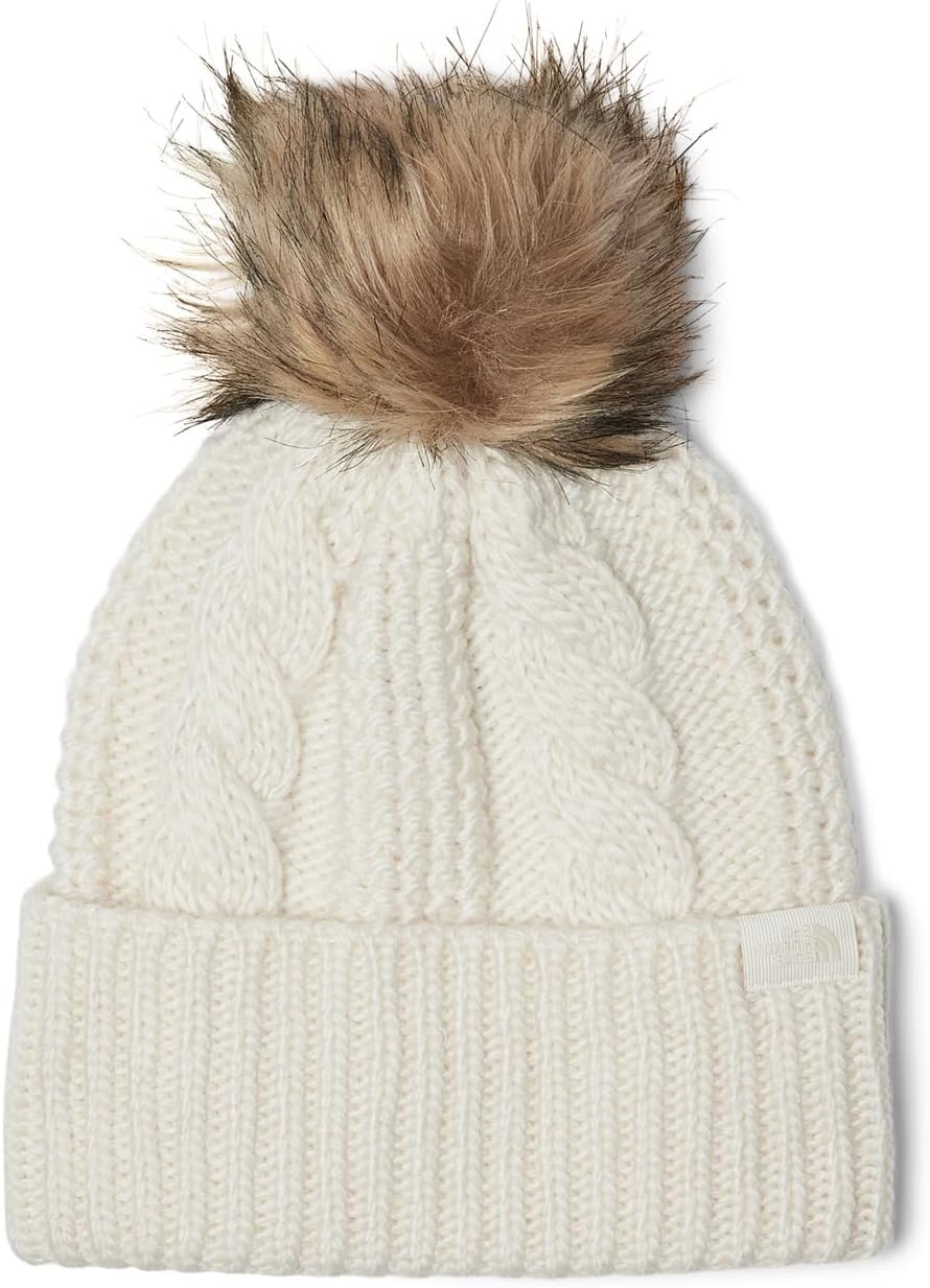 Women's Oh Mega Fur Pom Beanie | Deep Fit Cuffed Winter Hat With Oversized Faux-fur Pom & Cable Detailing