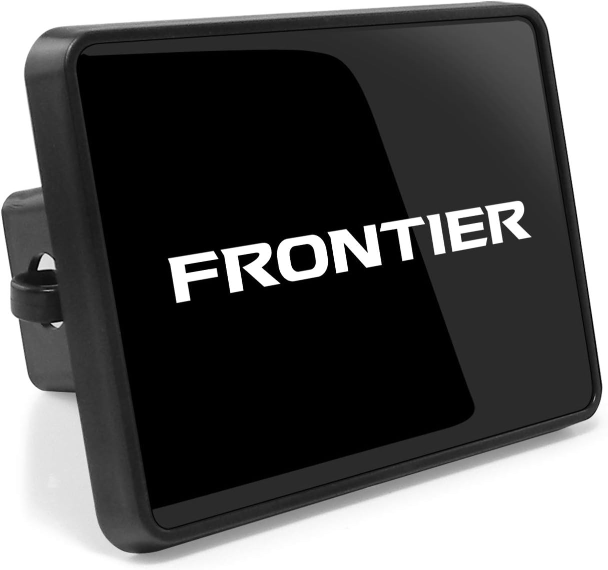 iPick Image for Nissan Frontier UV Graphic Black Plate on ABS Plastic 2 inch Tow Hitch Cover - Official Licensed