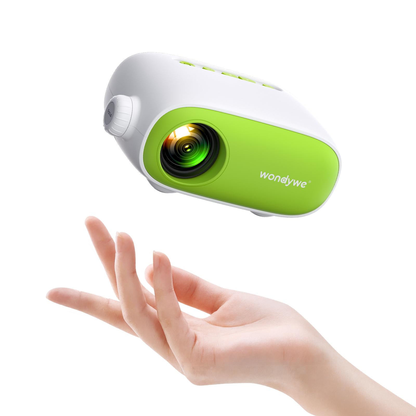 Videoprojecteur Portable, Cadeau pour Regarder des Films, Image 137 Pouces, 480P, Compatible TV Stick/PC/clé USB - Mini Projecteur Video