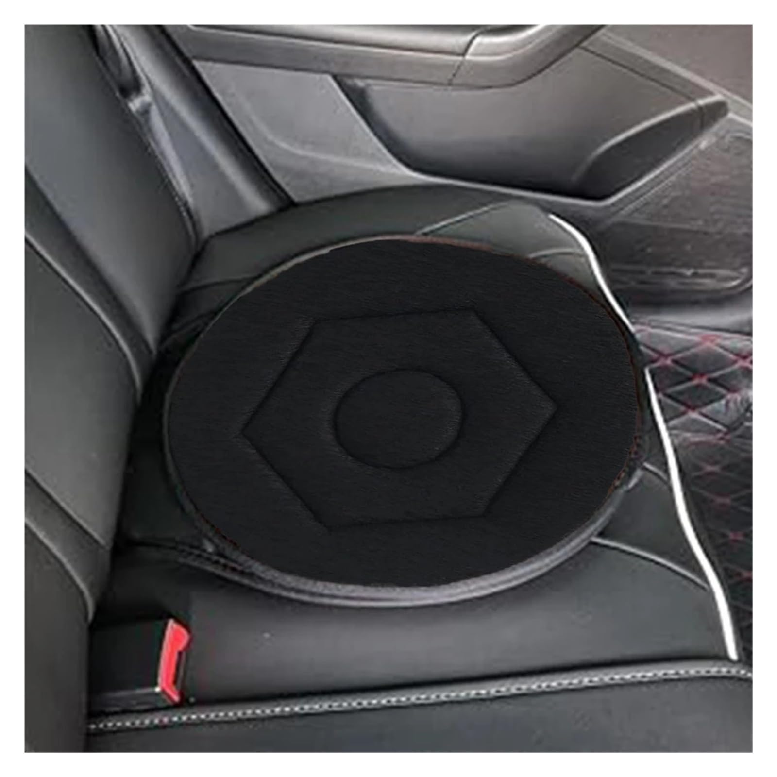 cuscino girevole per auto Cuscino del sedile rotante girevole universale for seggiolino auto portatile a 360 gradi Cuscino per anziani e donne incinte(Beige)