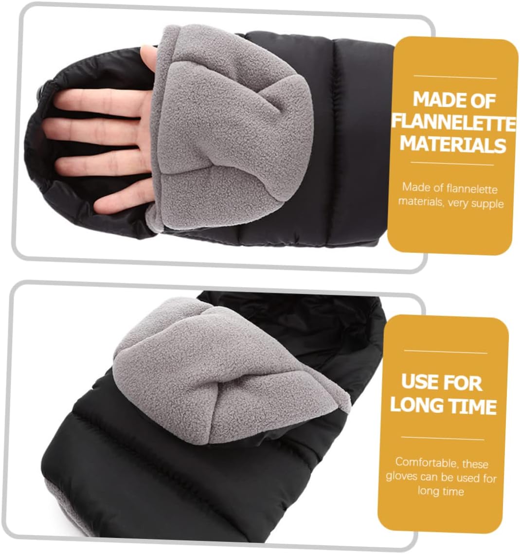 1pair Warm Stroller Gloves for -Freeze Hand Muffs Fit for Any Stroller Cozy Mittens to Protect Hands from Cold Weather Comfortable and Material