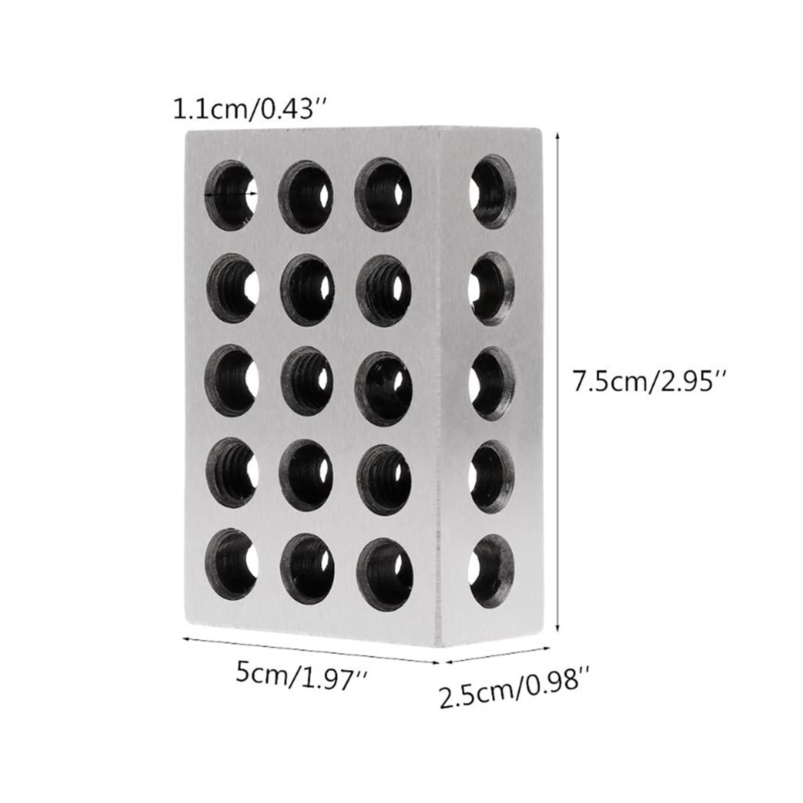 1-2-3 Precyzyjne bloki Ultraprecyzyjne bloki Zestaw dopasowany mechanik 123 Hartowane narzędzie do frezowania 23 otwory 2 paczki