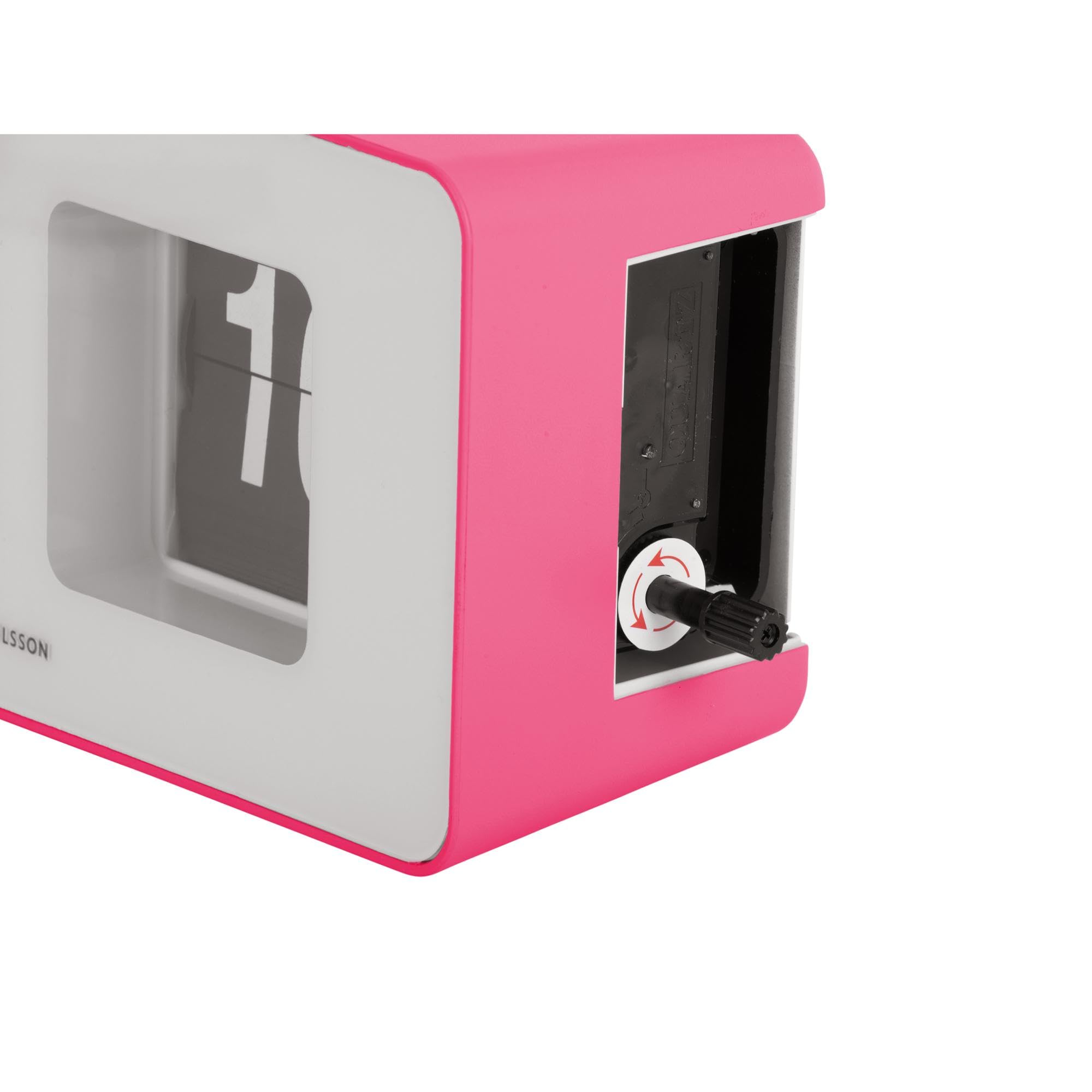 Karlsson Wall/Table Clock Funky Flip Bright Rosa