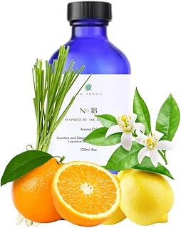SLK Aroma, No. 18 (Delano), Ultra Luxury Hotel Scented Aroma Oil for Home Fragrance Diffusers - Waterless, and Ultrasonic - Niche Blend of Essential Oils - Sparkling Citrus, Green Tea, Lemongrass.