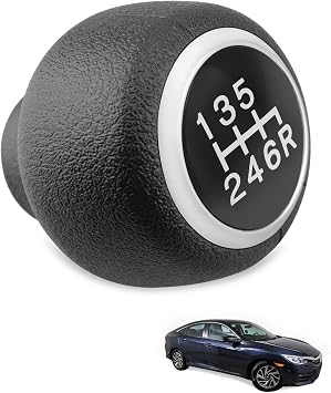 54102-TBA-L02ZB Manual Transmission Gear Shifter Knob, Gear Shifter Knob Handle Fit for Honda Civic 2016 2017 2018 2019 Replace 54102-TBA-L02