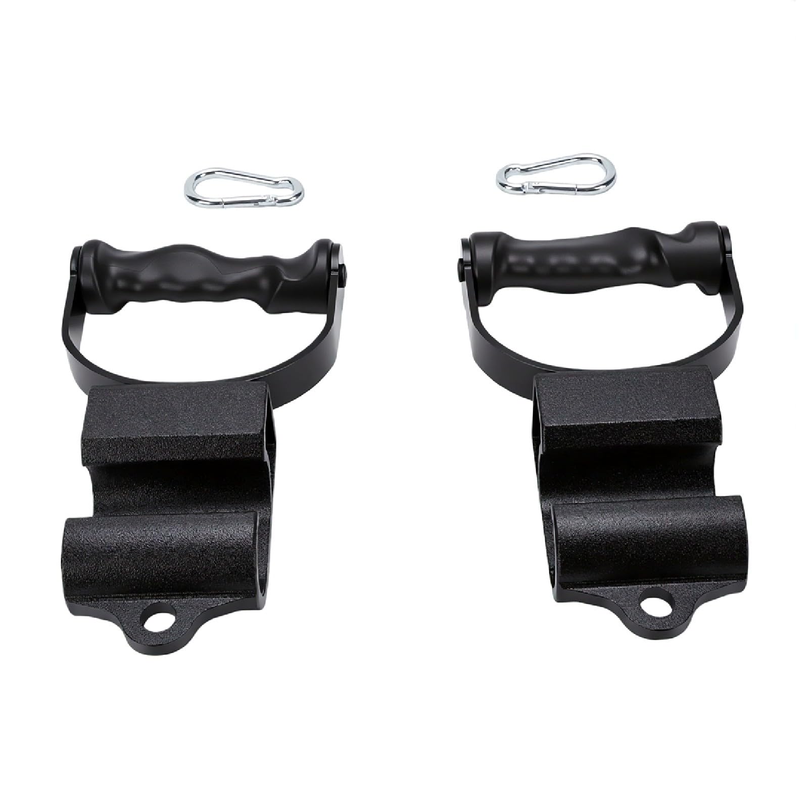 Luocute 2 Manijas Giratorias para Dominadas, Agarre Ergonómico de Aluminio de Primera Calidad con Rotación de 360 ​​grados y ABS Antideslizante, para Entrenamiento de Fuerza con Barra y