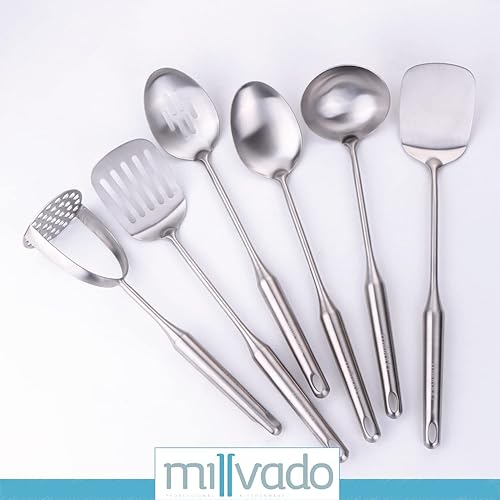 Miniatura 31 de Triturador de patatas de acero inoxidable, la mejor herramienta de cocina para puré de papas, aguacate, batata, frijoles, utensilio grande