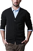 Match #Z1522 Men's Cardigan Jacket, V-Neck, Cotton Sweater, Knit, Simple, Plain, Cotton, Long Sleeve, Button, Spring, Autumn, Winter, Business Top, Casual, Large Size