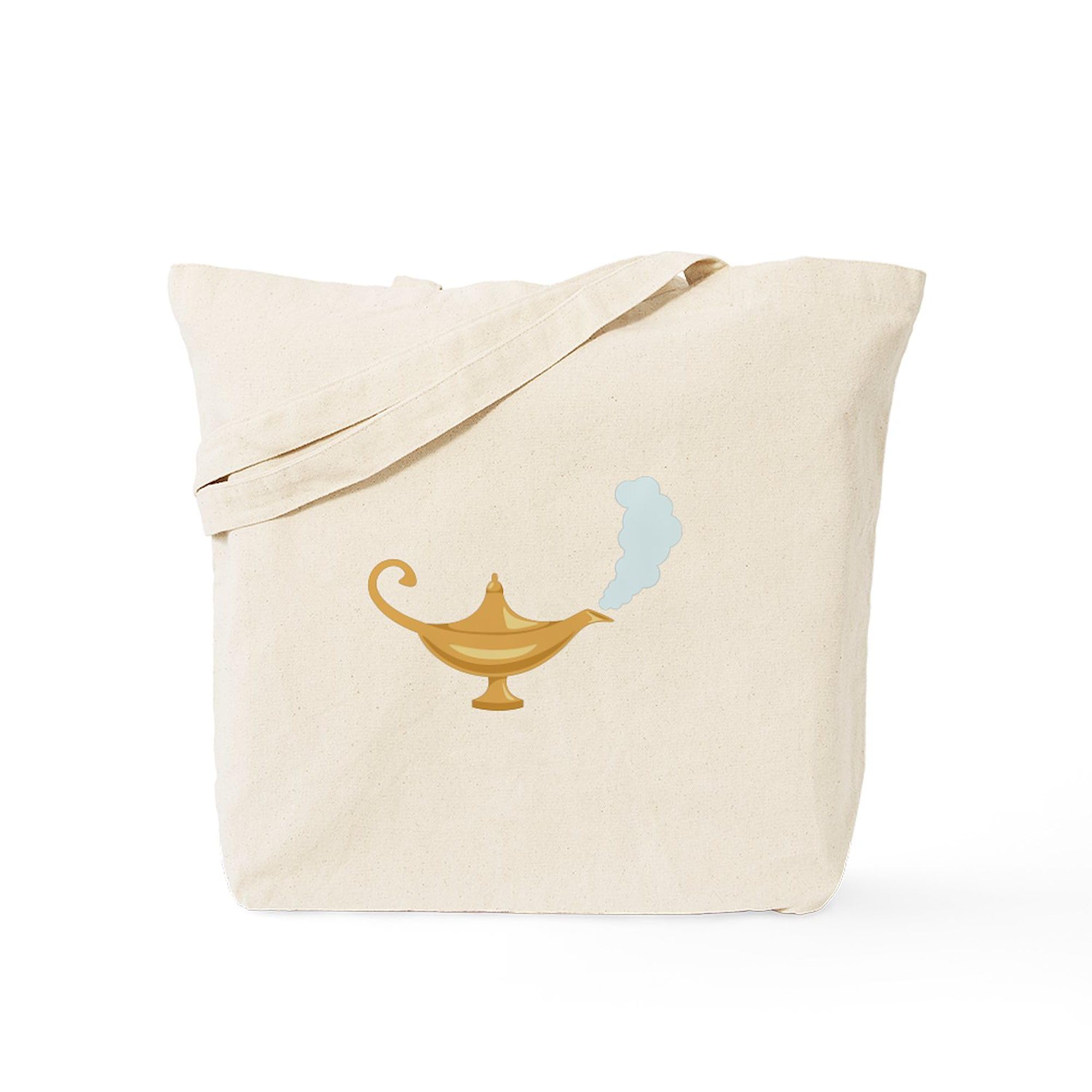 CafePress Genie Lamp Bottle Tote Bag Reusable Natural Beige Canvas Shopping Bag