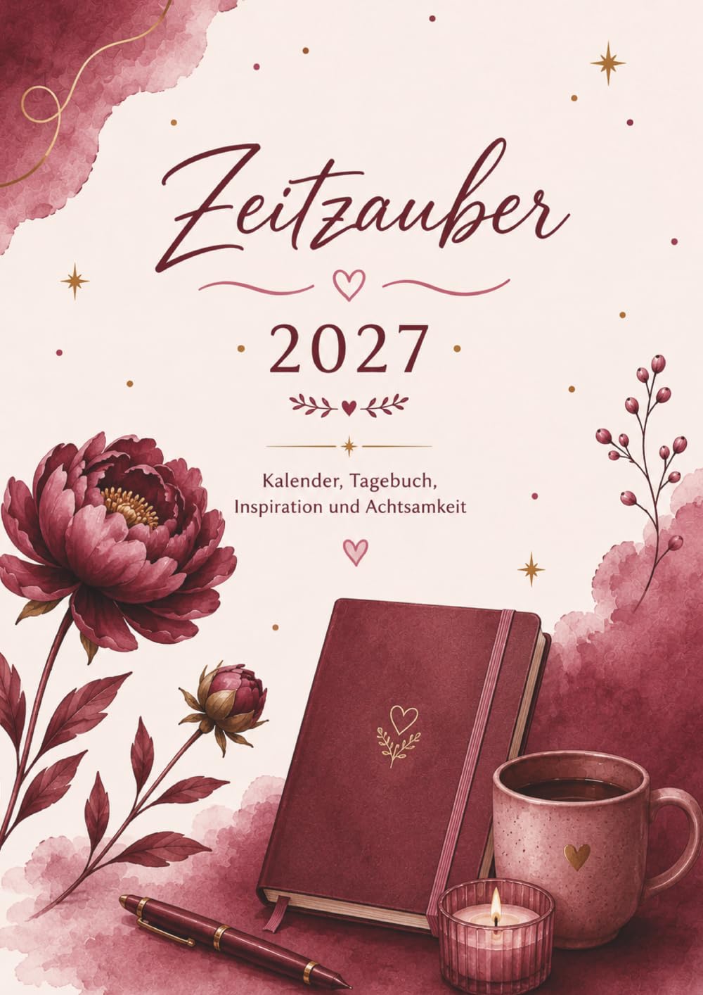 Zeitzauber 2027 – Kalender, Tagebuch, Inspiration und Achtsamkeit: Dein Achtsamkeitskalender für mehr Inspiration, Selbstfürsorge, Dankbarkeit und Lebensfreude
