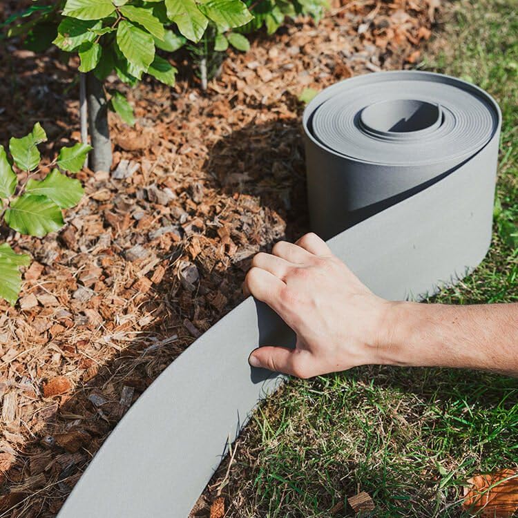 Bordo Giardino Flessibile Randaco Grey 10m - Plastica Riciclata 100%, Altezza 10cm, Durata 30 Anni - Foto 5
